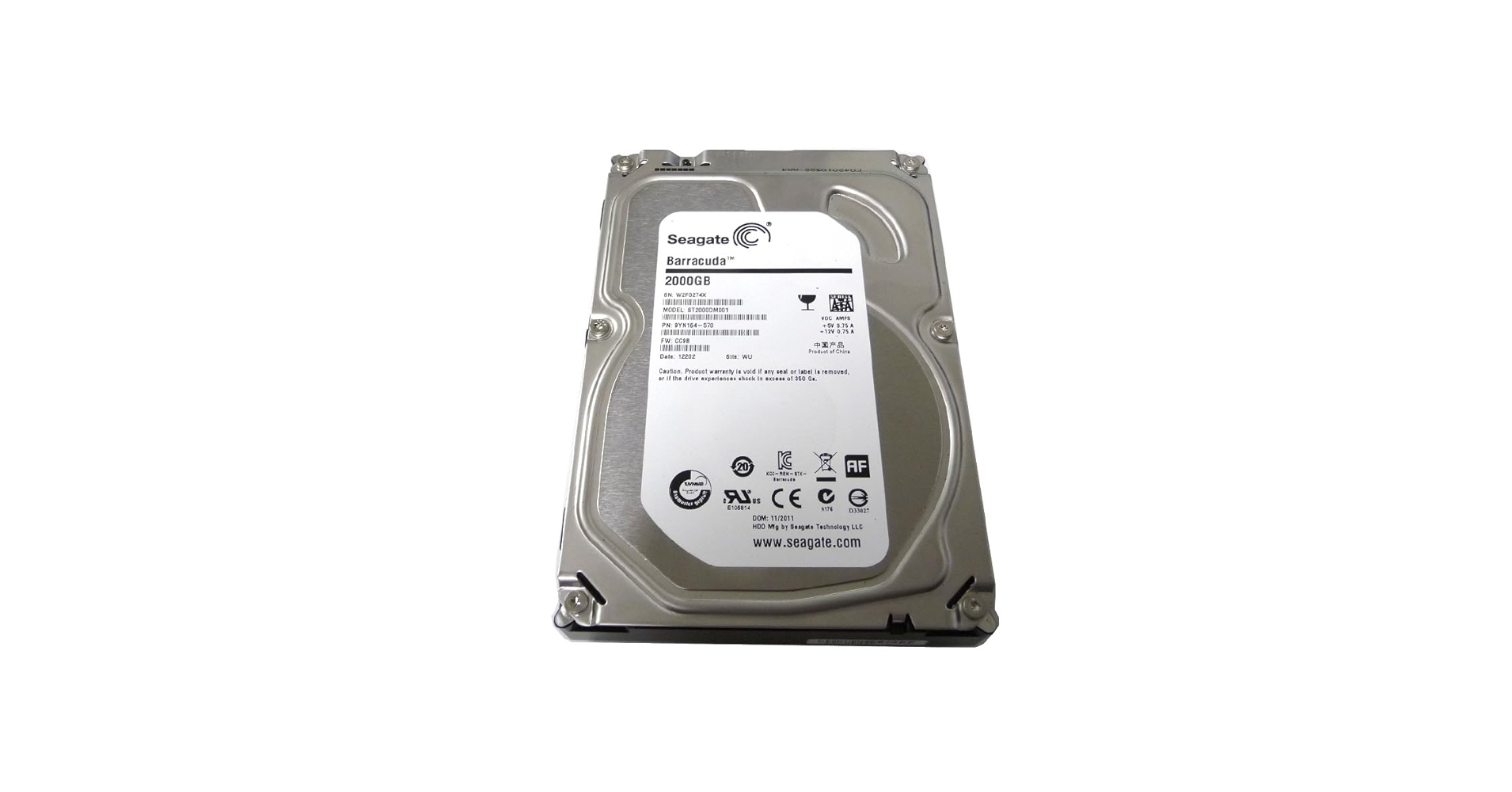 初心者OK　Seagate Barracuda LP 2TB SATA HDD Amazon.com: Seagate Barracuda 3.5 Inch 2Tb 7200 Rpm 64Mb 6Gb